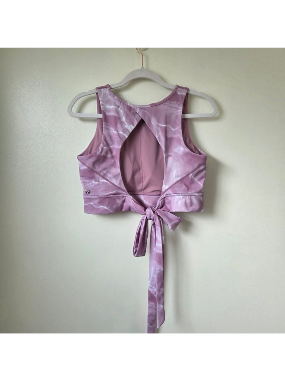 BuffBunny Meta Sports Bra - Pink Quartz Tie Back Size XL - Picture 6 of 8